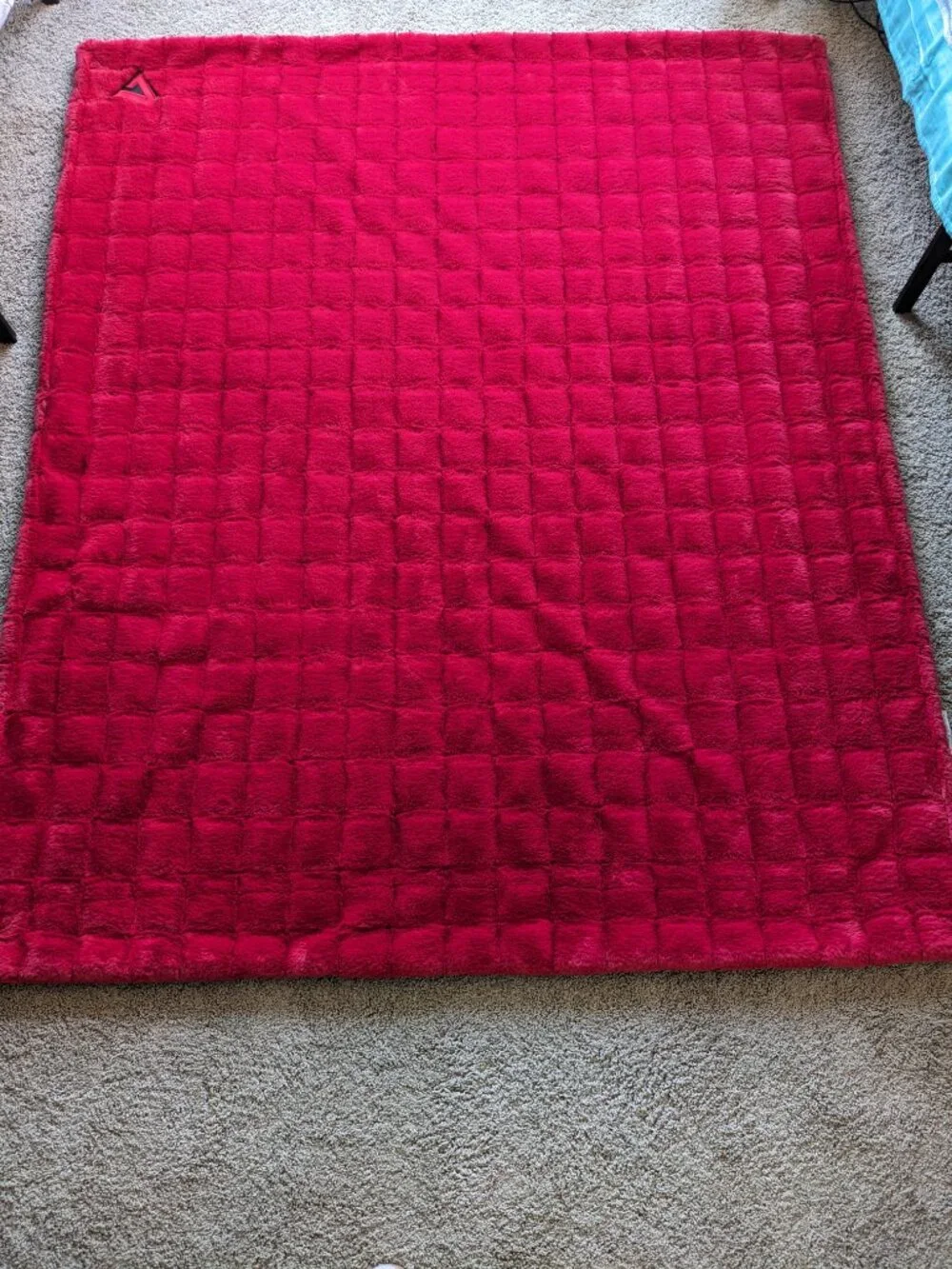 Share Minky Couture Monster Brick Red Blanket — 60
